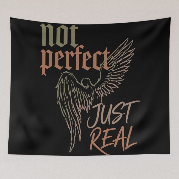 Item preview, Not Perfect Just Real – Authentic Life Streetwear Graphic designed and sold by Maximilianos.
