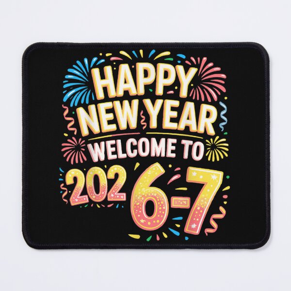 Item preview, Colorful Happy New Year Celebration Typography With Fireworks Illustration designed and sold by LeonellDavy.