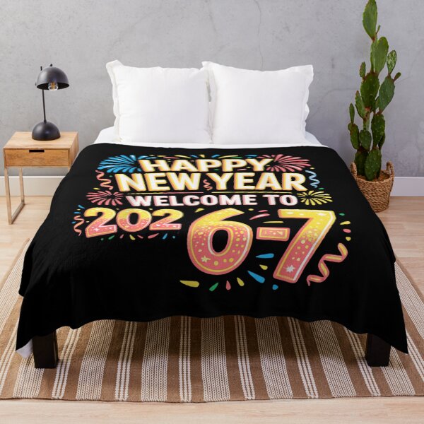 Item preview, Colorful Happy New Year Celebration Typography With Fireworks Illustration designed and sold by LeonellDavy.