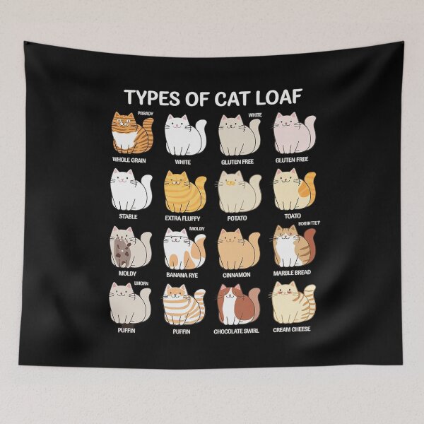 Item preview, Types of Cat Loaf Cute Kitten Kawaii Cats, Cat Lover  designed and sold by RuthGAArt.