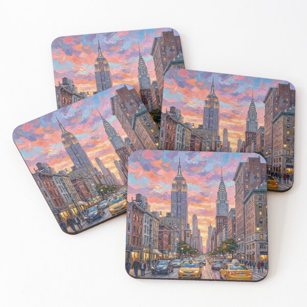 Item preview, New York Energy - Original Oil Painting Cityscape designed and sold by PrintShopGeneva.