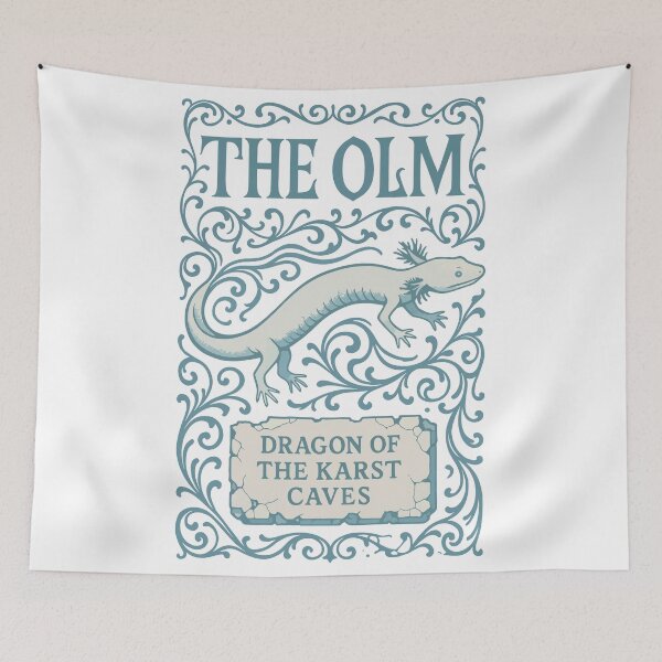 Item preview, The Olm – Dragon of the Karst Caves designed and sold by WildlifeInc.