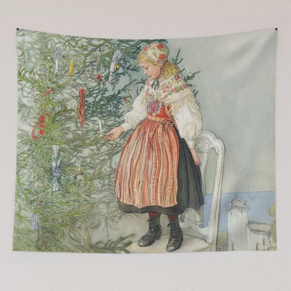 Item preview, Decorating the Tree by Carl Larsson designed and sold by tomorrowsart.