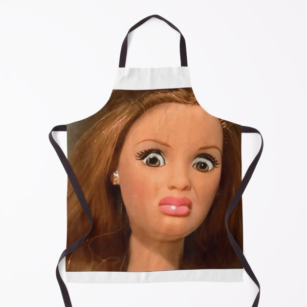 Item preview, Uncanny Doll Staring Expression Creepy Surreal Horror Portrait designed and sold by LeonellDavy.