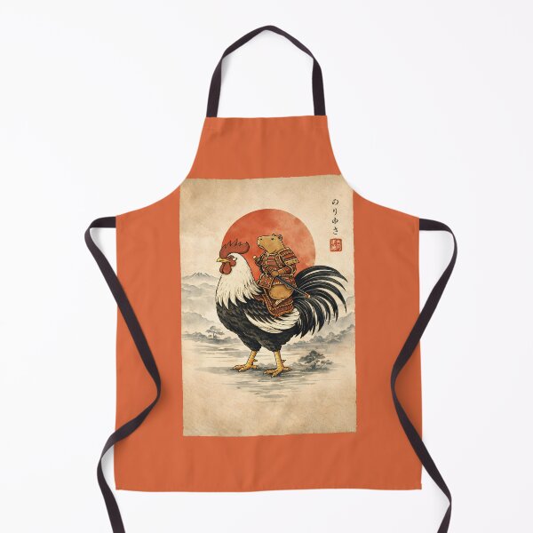 Item preview, Samurai Capybara Riding Rooster, Japanese Ukiyo Art Animal Warrior Gift, Vintage Japan Aesthetic Graphic Tee designed and sold by saloui.