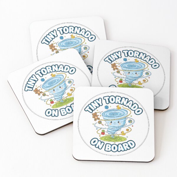 Item preview, Tiny Tornado on Board – Funny Baby Sticker designed and sold by LukArtThis.
