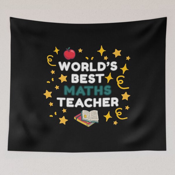 Item preview, World’s Best Maths Teacher designed and sold by DixieGirlStudio.
