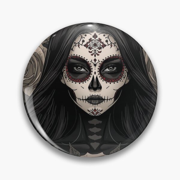Item preview, La Catrina Portrait designed and sold by WhereHopeBlooms.
