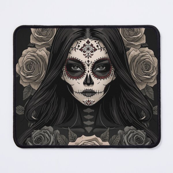 Item preview, La Catrina Portrait designed and sold by WhereHopeBlooms.