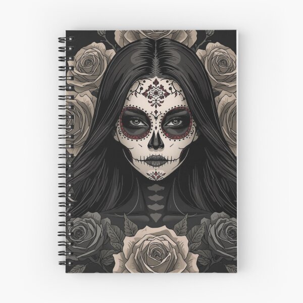 Item preview, La Catrina Portrait designed and sold by WhereHopeBlooms.