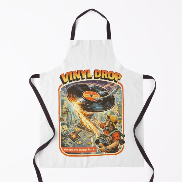 Item preview, Vinyl Drop – The Groove Strikes Back (Retro Record Collector Art) designed and sold by BeetleDots.