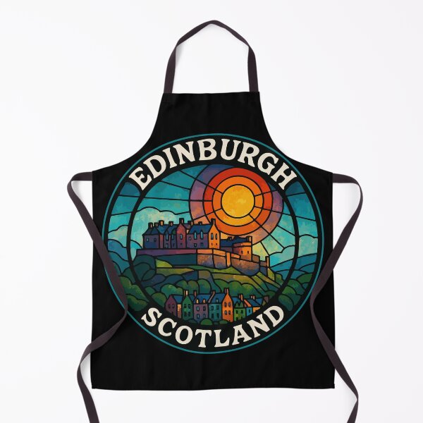 Item preview, Edinburgh Scotland Stained Glass Art Travel designed and sold by TomFrontierArt.