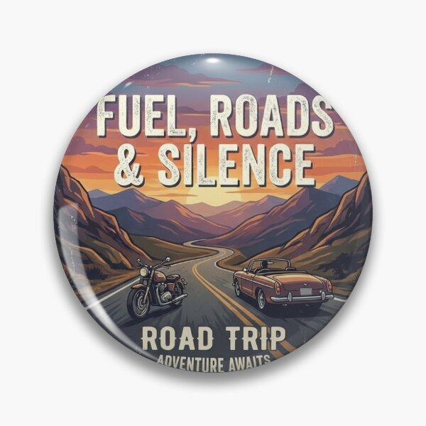 Item preview, Vintage Road Trip Adventure Fuel Roads & Silence designed and sold by nikzzastic.