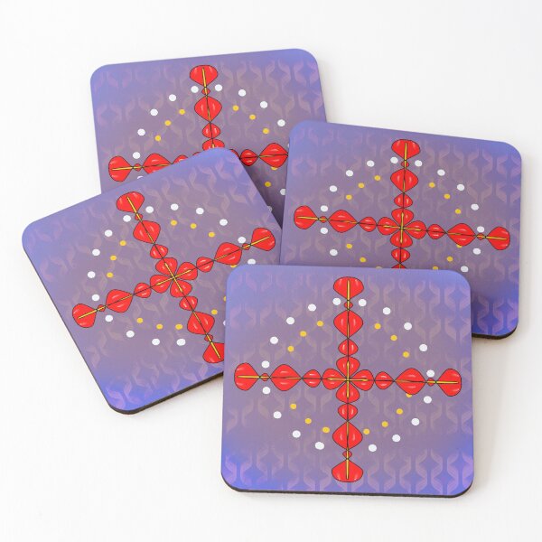 Item preview, Red Axis on Violet — Geometric Plus designed and sold by AmaiDream.