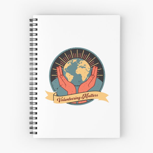 Item preview, Volunteering Matters – Vintage Globe Badge Design for Community Service designed and sold by VividOrganica.