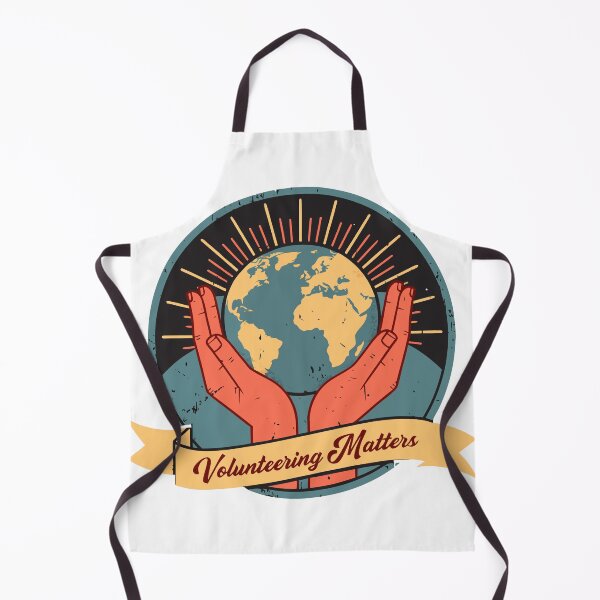 Item preview, Volunteering Matters – Vintage Globe Badge Design for Community Service designed and sold by VividOrganica.