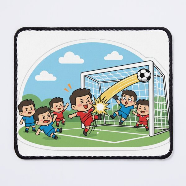 Item preview, Red vs Blue Football Match | Missed Goal Moment Sports Vector Art designed and sold by Fandom Universe.
