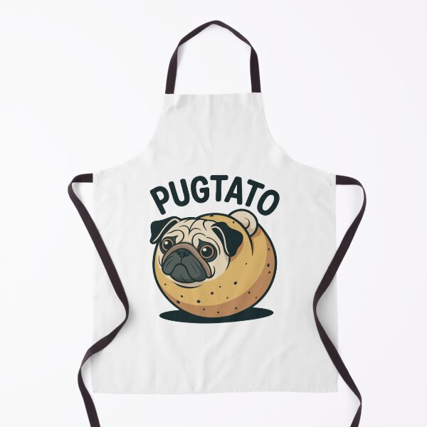 Item preview, Pugtato Funny Pug Potato Cartoon designed and sold by MonkiFlipp.