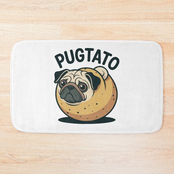 Item preview, Pugtato Funny Pug Potato Cartoon designed and sold by MonkiFlipp.