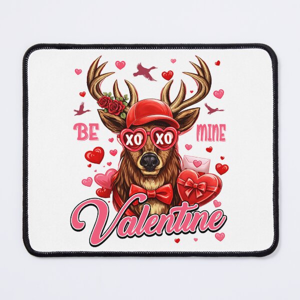 Item preview, Be Mine Buck Valentine , Funny Valentine, Cupid Love, Couple designed and sold by vintagearttee.