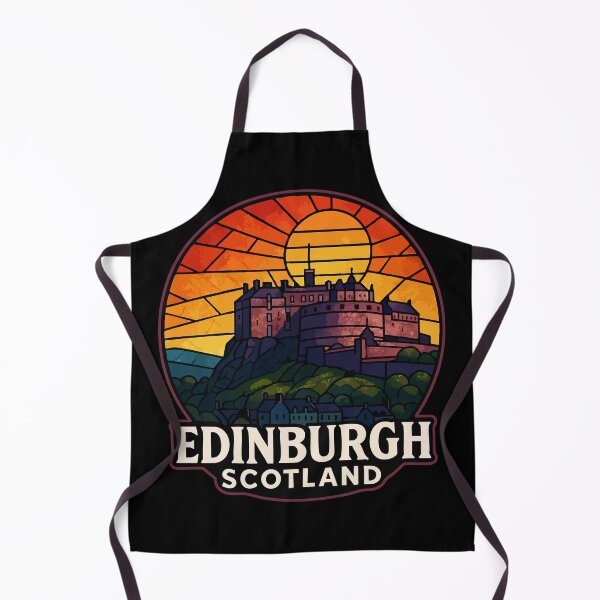 Item preview, Edinburgh Castle Scotland Stained Glass Travel designed and sold by TomFrontierArt.