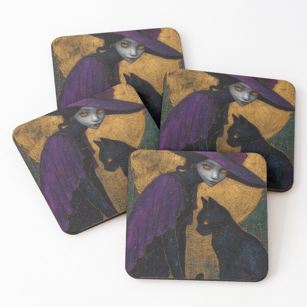 Item preview, Abstract Witch and Her Cat designed and sold by TheDarkWardrobe.