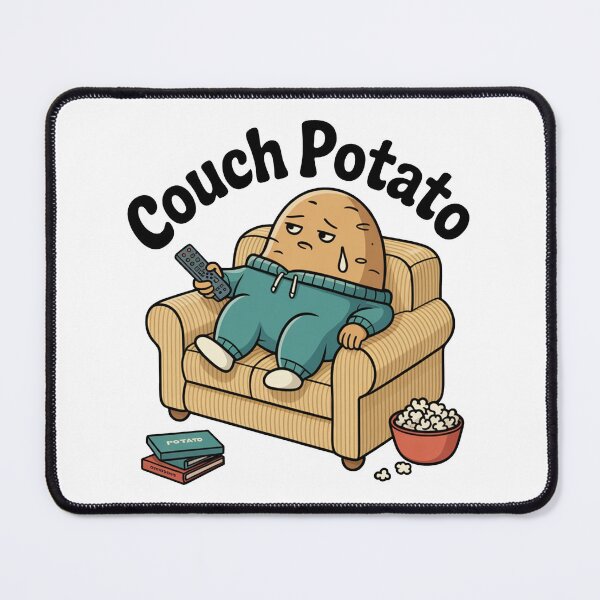 Item preview, Couch Potato Funny Lazy Cartoon designed and sold by MonkiFlipp.