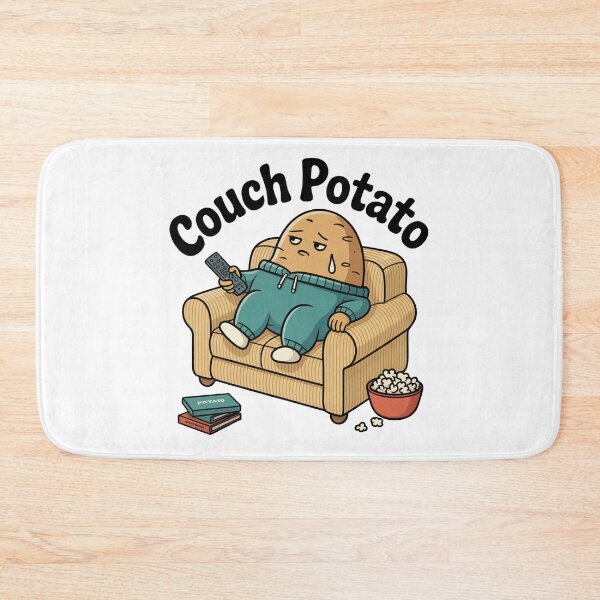 Item preview, Couch Potato Funny Lazy Cartoon designed and sold by MonkiFlipp.