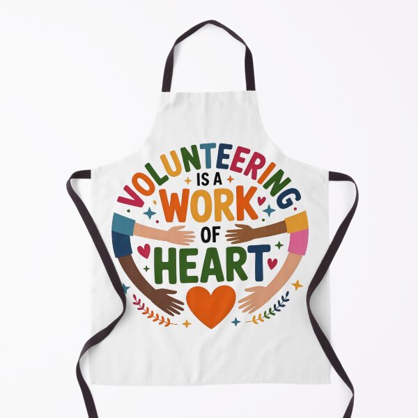 Item preview, Volunteering is a Work of Heart – Colorful Whimsical Community Design designed and sold by VividOrganica.