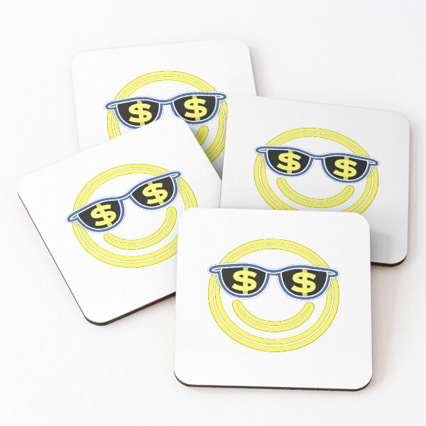 Item preview, Money Eyes Smiley Face – Dollar Sign Sunglasses Emoji Design designed and sold by GoldenDreamGallery.