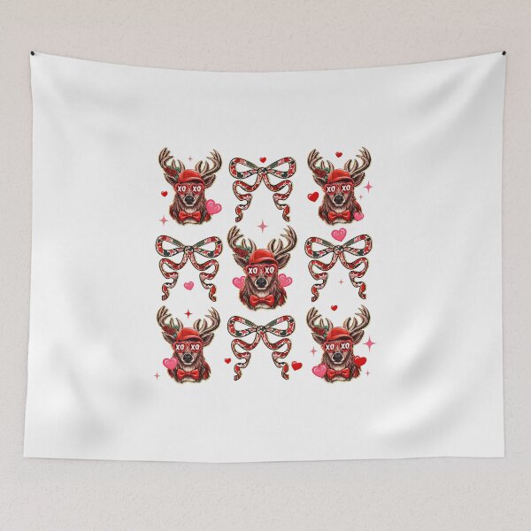 Item preview, Couquette Preppy Buck Valentine, Be Mine , Funny Valentine, Cupid Love, Couple designed and sold by vintagearttee.