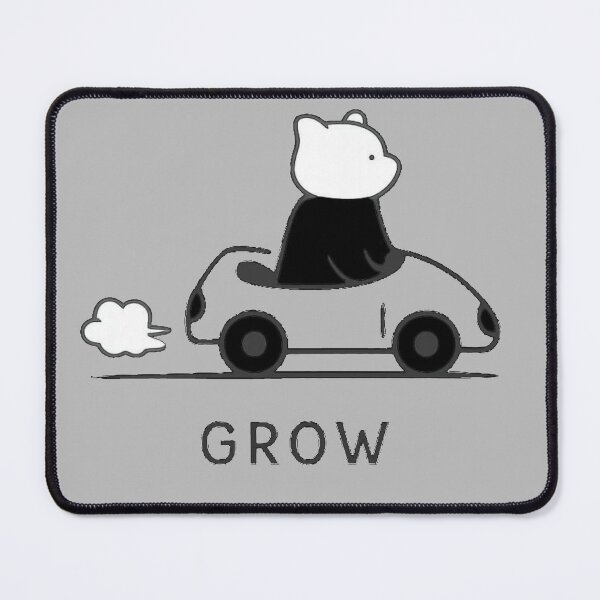 Item preview, Cute Bear Driving Car Grow Quote – Minimal Motivation T-Shirt designed and sold by KDesignCrafts.