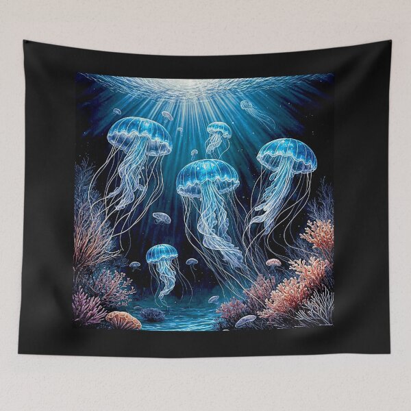 Item preview, Medusozoa, Meduza, Blue jellyfish float#8 designed and sold by Helios Be. Lavsh.