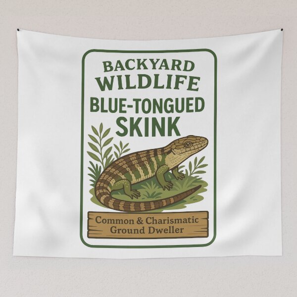 Item preview, Blue-Tongued Skink Backyard Icon – Tiliqua Species designed and sold by WildlifeInc.