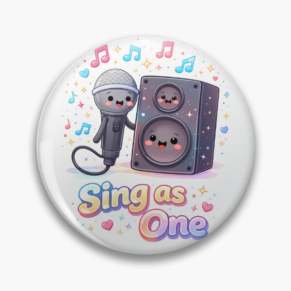 Item preview, Microphone and Speaker – Sing as One Illustration designed and sold by SoulenCify.