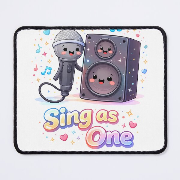 Item preview, Microphone and Speaker – Sing as One Illustration designed and sold by SoulenCify.