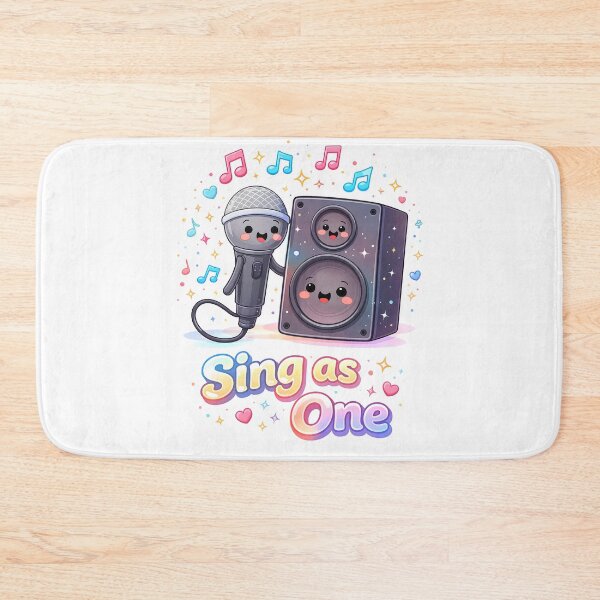 Item preview, Microphone and Speaker – Sing as One Illustration designed and sold by SoulenCify.