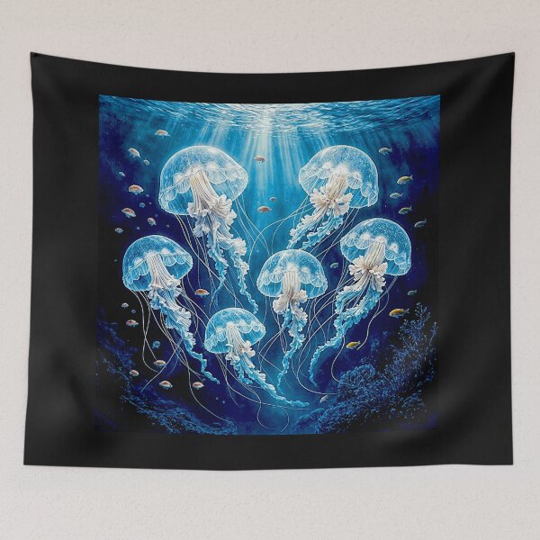 Item preview, Medusozoa, Meduza, Blue jellyfish float#9 designed and sold by Helios Be. Lavsh.