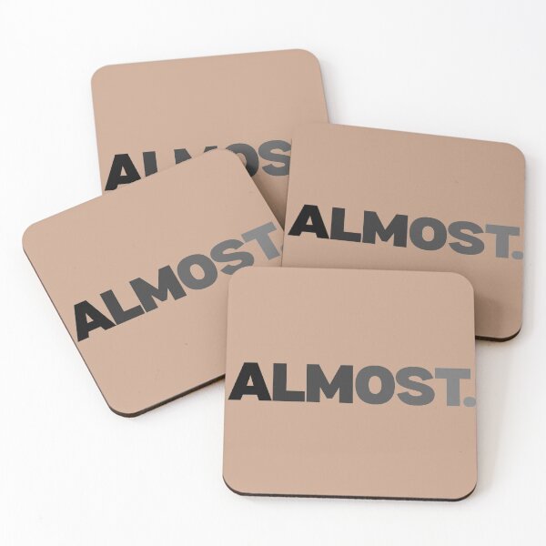 Item preview, Almost – Fading Word Minimal Aesthetic Typography Design | Emotional Relatable Quote Art designed and sold by ArtisanBagel.