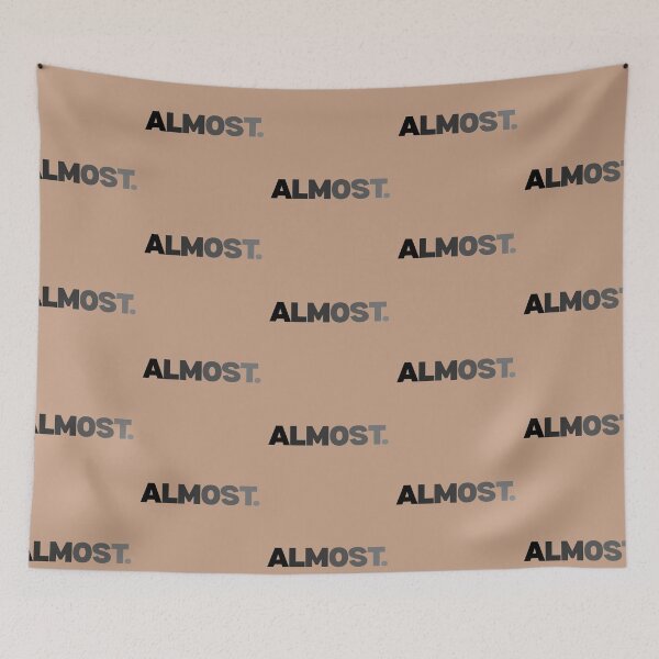 Item preview, Almost – Fading Word Minimal Aesthetic Typography Design | Emotional Relatable Quote Art designed and sold by ArtisanBagel.