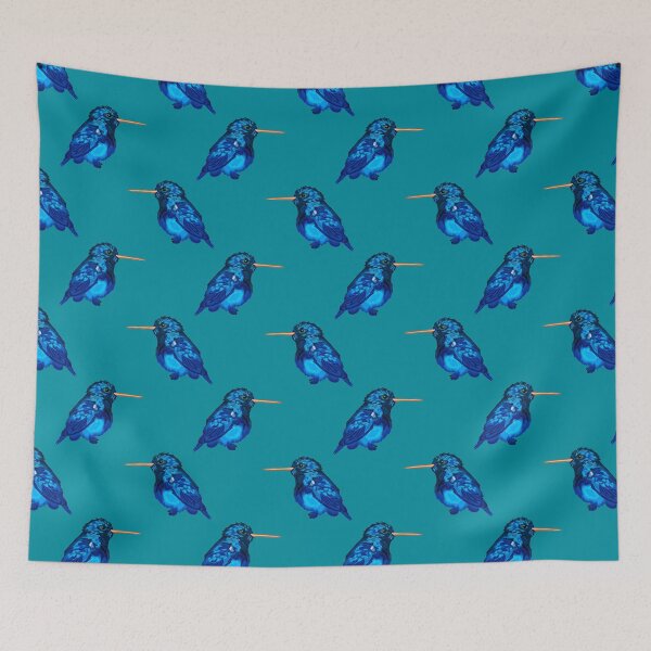 Item preview, Fluffy Hummingbird-Teal designed and sold by deblevart.