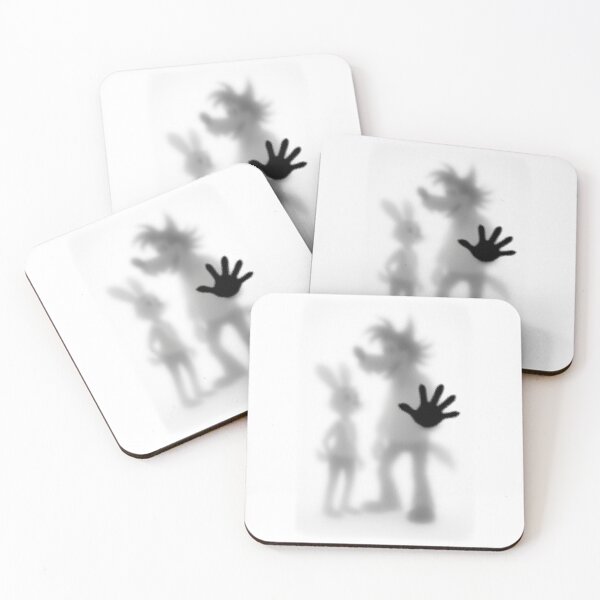 Item preview, Hare and Wolf - Nu Pogodi (Ну, погоди!) Frosted Glass Effect designed and sold by DigitalPartisan.