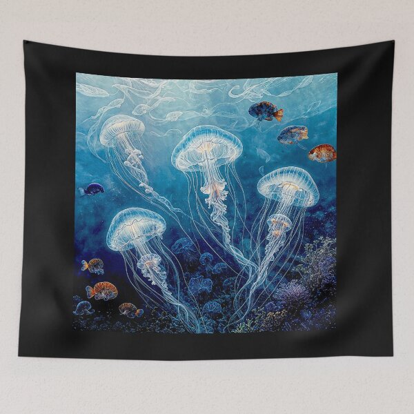 Item preview, Medusozoa, Meduza, Blue jellyfish float#10 designed and sold by Helios Be. Lavsh.