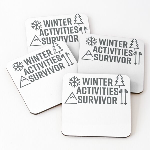 Item preview, Winter Activities Survivor Minimalist Modern Icons Snowflake Pine designed and sold by anass002.