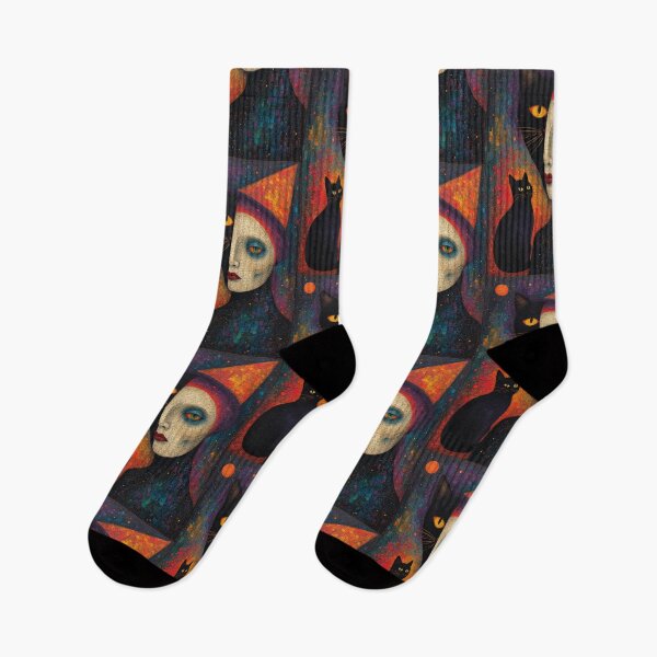 Item preview, Abstract Witch and Her Cat designed and sold by TheDarkWardrobe.