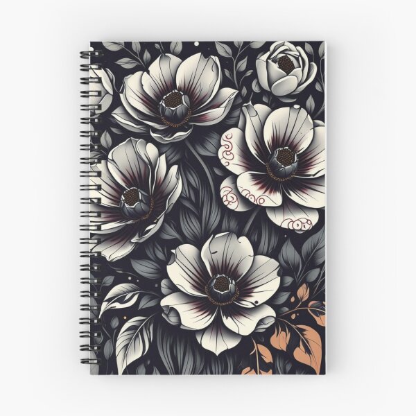 Item preview, Dark Floral Ink Drip designed and sold by WhereHopeBlooms.