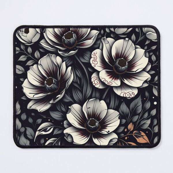 Item preview, Dark Floral Ink Drip designed and sold by WhereHopeBlooms.