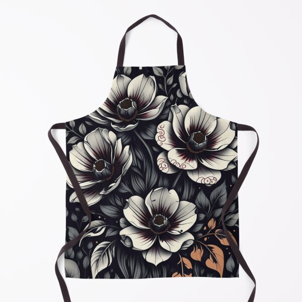 Item preview, Dark Floral Ink Drip designed and sold by WhereHopeBlooms.