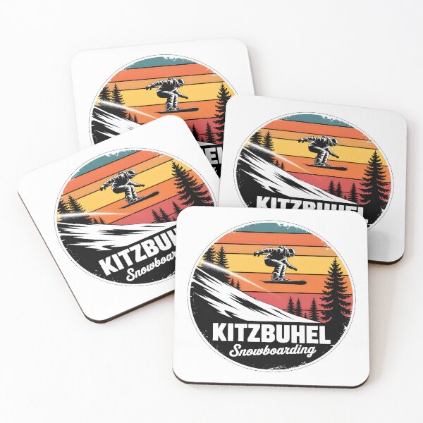Item preview, Kitzbühel Snowboarding Vintage  – Retro Sunset Alpine Ski Design designed and sold by VividOrganica.