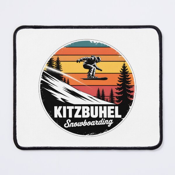 Item preview, Kitzbühel Snowboarding Vintage – Retro Sunset Alpine Ski Design designed and sold by VividOrganica.